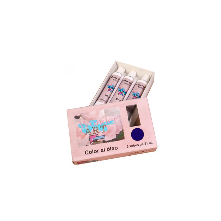 CAJA 3 TUBOS 21ML. ÓLEO Nº.26 AZUL PRUSSIAN WONDER ART BY PRYSE 6250026