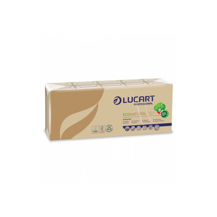 PACK 10 PAQUETES DE 9 PAÑUELOS DE BOLSILLO ECONATURAL PERFUMADO LUCART CE735