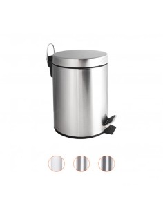 PAPELERA ACERO CON PEDAL 12L PULL IMPORT DP412