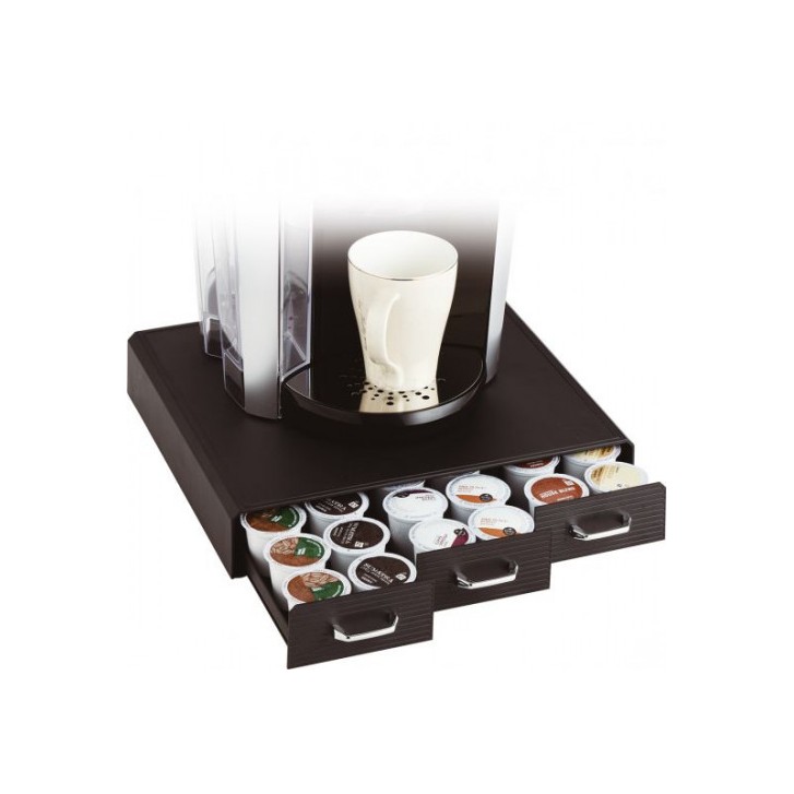 ORGANIZADOR LA HORA DEL CAFÉ 3 CAJONES PARA CÁPSULAS 325X340X65 MM NEGRO ARCHIVO 2000 CD902 NE