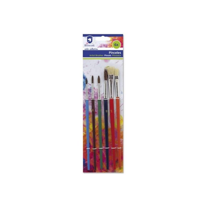 SET DE 6 PINCELES SURTIDOS BISMARK 326064