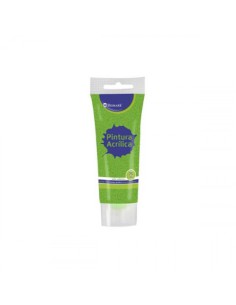 BOTE PINTURA ACRILICA 75 ML VERDE CON GLITTER BISMARK 328675