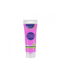 BOTE PINTURA ACRILICA 75 ML ROSA CON GLITTER BISMARK 328671