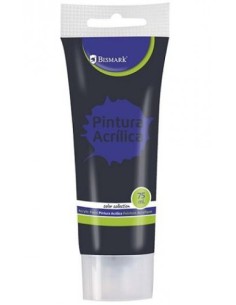 BOTE PINTURA ACRILICA 75 ML NEGRO BISMARK 328519