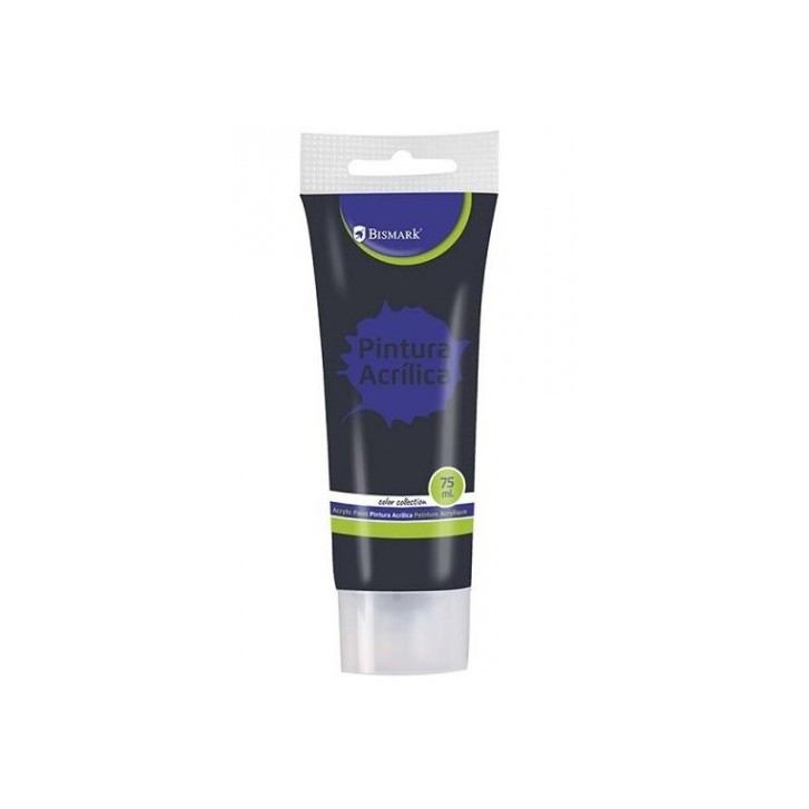 BOTE PINTURA ACRILICA 75 ML NEGRO BISMARK 328519