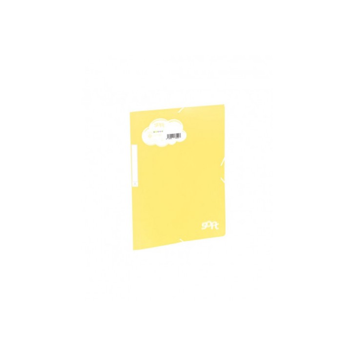 CARPETA SOLAPAS SOFT POLIPROPILENO C/ETIQUETA Y GOMA AMARILLO CARCHIVO 20160120