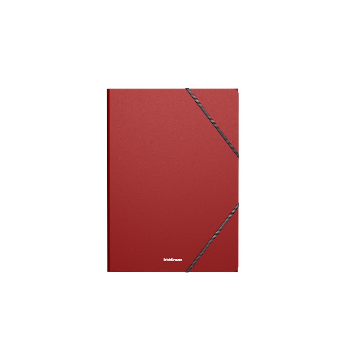 CARPETA CON GOMAS ELÁSTICAS MATT CLASSIC, A4, ROJO ERICH KRAUSE 53324