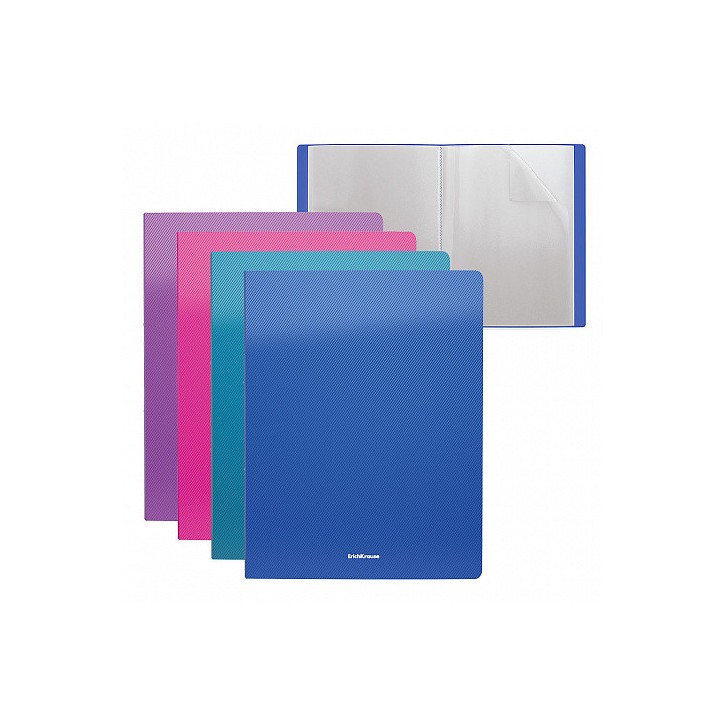 LIBRO DE PRESENTACIÓN DIAGONAL VIVID, CON 20 FUNDAS, A4, COLORES SURTIDOS ERICH KRAUSE 47006