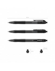 BOLÍGRAFO DE GEL AUTOMÁTICO SMART-GEL, TINTA COLOR: NEGRO ERICH KRAUSE 39012