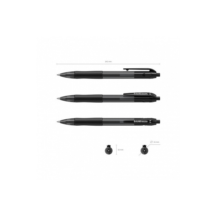 BOLÍGRAFO DE GEL AUTOMÁTICO SMART-GEL, TINTA COLOR: NEGRO ERICH KRAUSE 39012