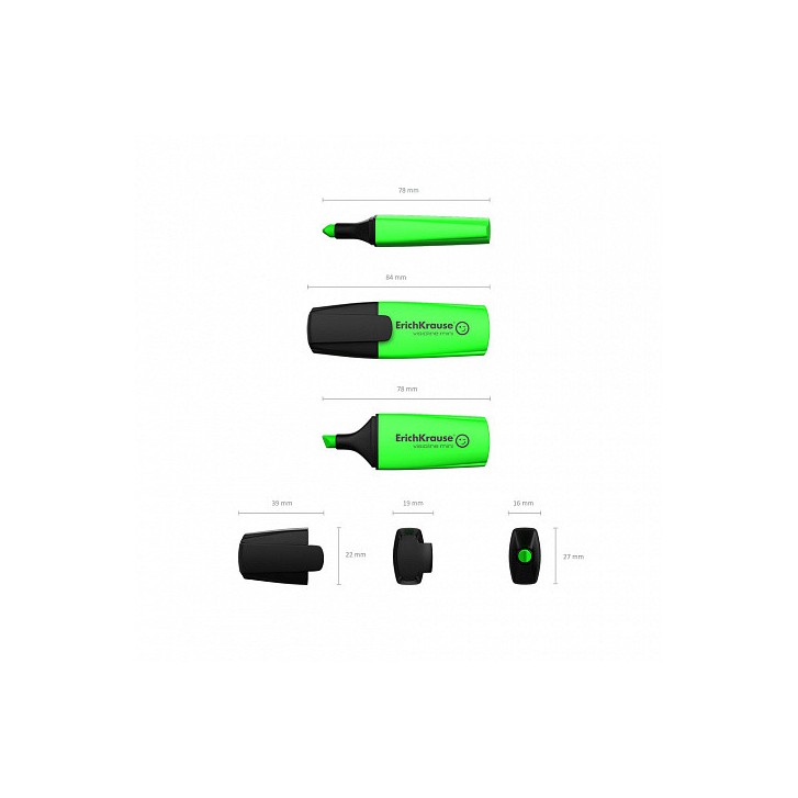FLUORESCENTE VISIOLINE MINI, COLOR: VERDE ERICH KRAUSE 42754