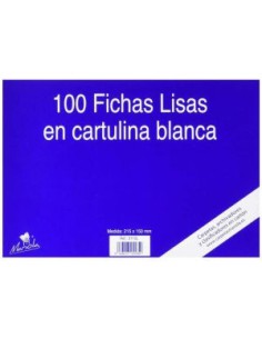 100 FICHAS DE CARTULINA LISA (215X160 MM) N. 5 MARIOLA 3115L