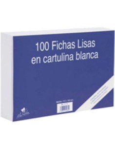 100 FICHAS DE CARTULINA LISA (150X100 MM) N. 3 MARIOLA 3113L
