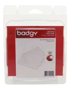 PACK 100 TARTEJAS PVC BADGY CBGC0030W