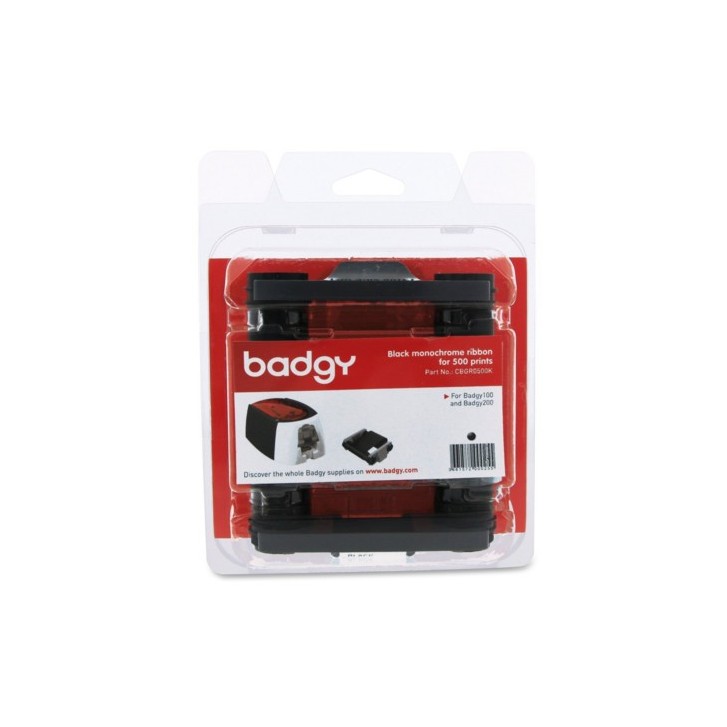CONSUMIBLE MONOCROMO NEGRO PARA 500 IMPRESIONES BADGY CBGR0500K