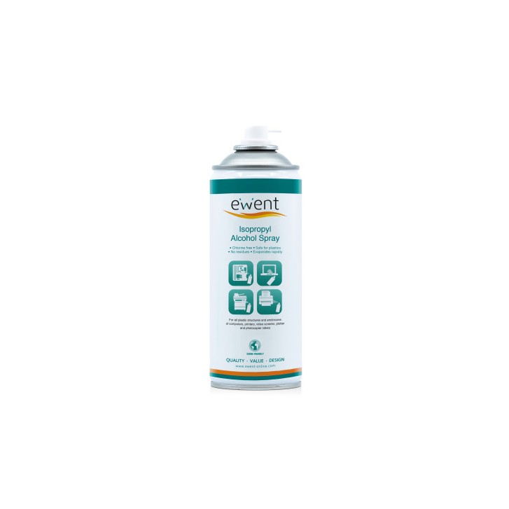 Ewent EW5611 kit de limpieza para computadora Espray para limpieza de equipos Universal 400 ml
