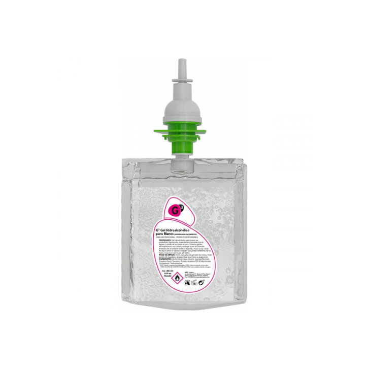 CAJA 6 RECAMBIOS DE GEL HIDROALCOHOLICO (1 LITRO X RECAMBIO) G3 JA107