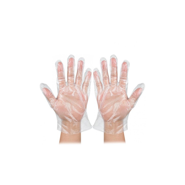 BOLSA DE 100 GUANTES HIGIENICOS DESECHABLES TRANSPARENTES TALLA ÚNICA ED0024CT3