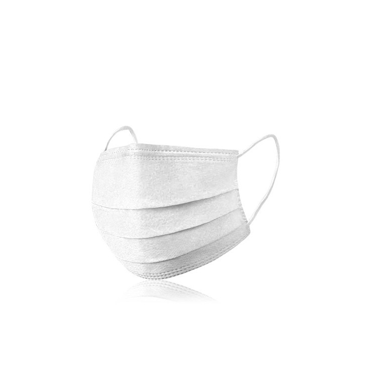 CAJA 10 MASCARILLAS INFANTIL TRIPLE CAPA COLOR BLANCO TALLA ÚNICA ED0026C01