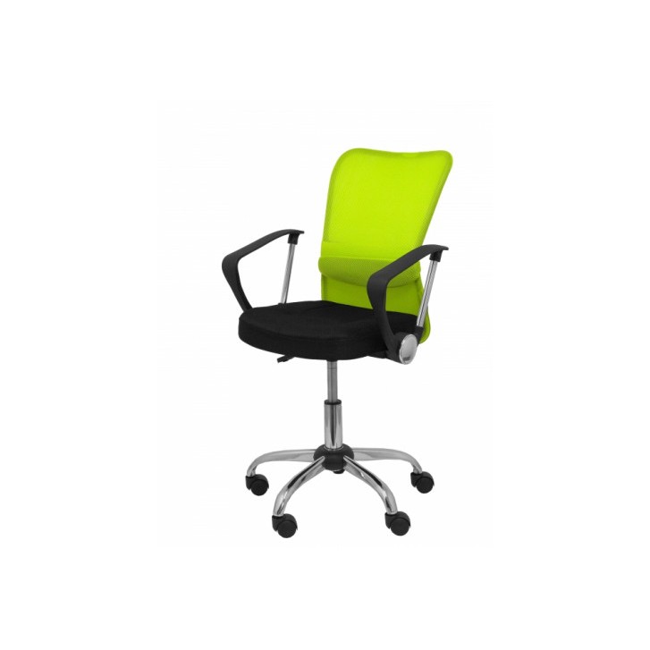 SILLA INFANTIL CARDENETE RESPALDO MALLA VERDE ASIENTO NEGRO PIQUERAS Y CRESPO 238GVNE