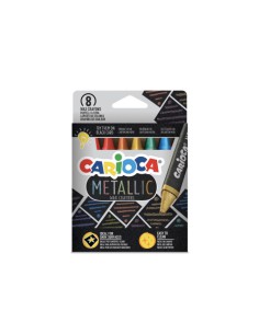Carioca Ceras Maxi Wax Metallic - 8 Uds