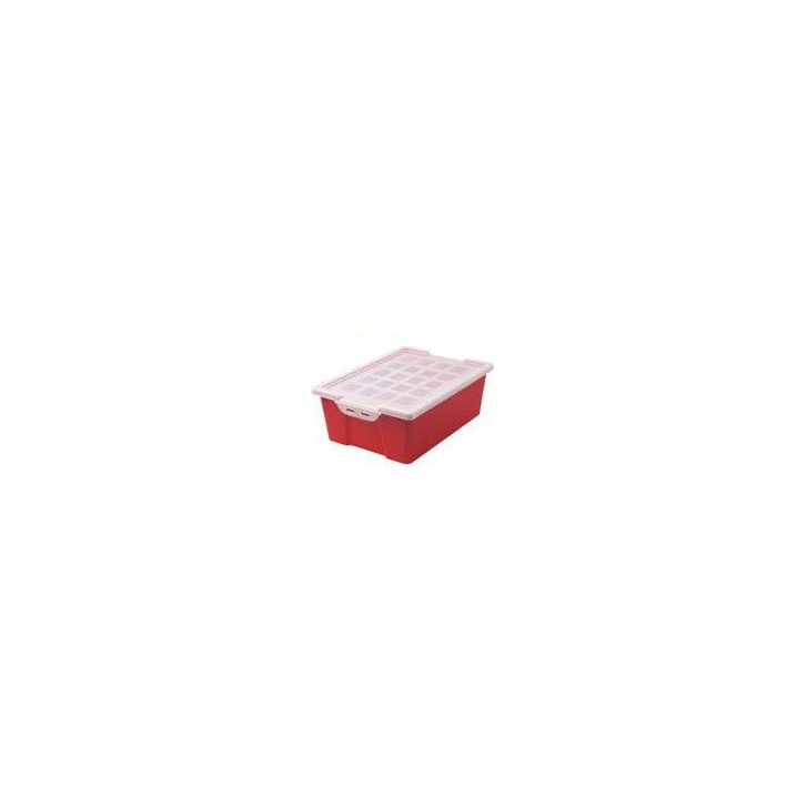 CUBETA GRANDE CON TAPA - ROJO FAIBO 787-03
