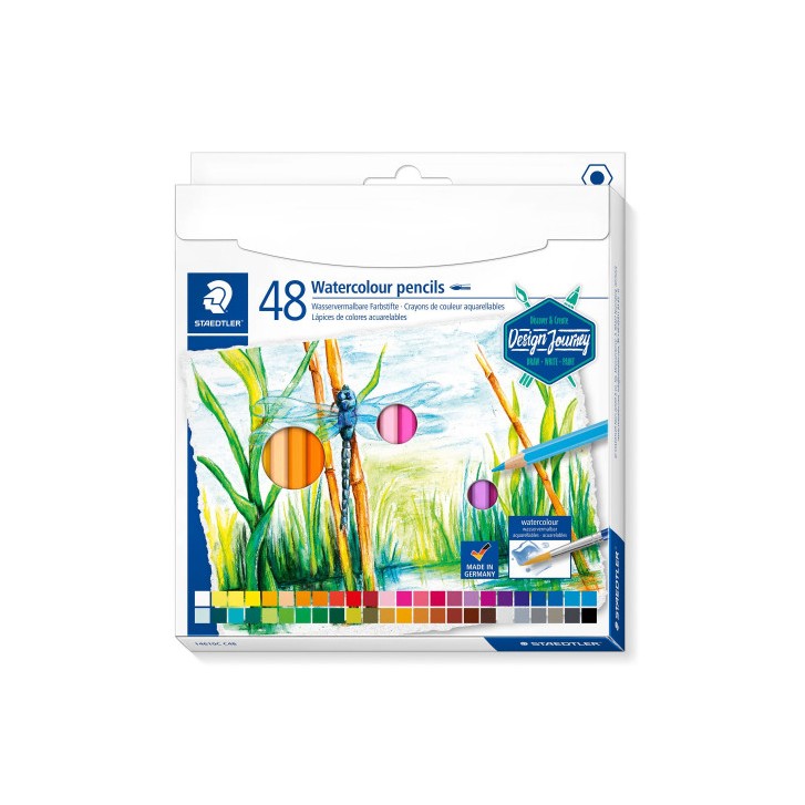 LÁPICES DE COLORES ACUARELABLES 146 10C, 48 PZAS STAEDTLER 14610C C48