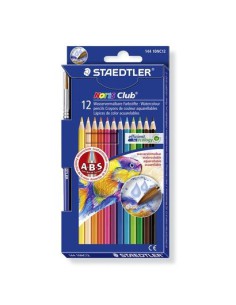 LÁPICES COLOR NORIS AQUARELL 144 10, ESTUCHE 12 PZAS STAEDTLER 144 10NC12
