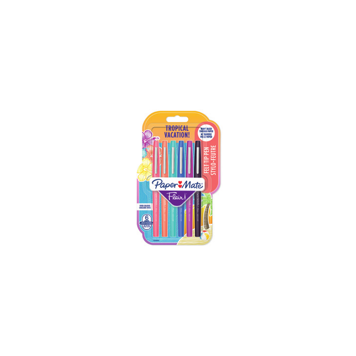 FLAIR M. TROPICAL VACATION BL6 PAPER MATE 2028906
