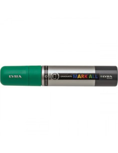 MARCADOR PERMANENTE MARK ALL VERDE ESMERALDA 15 MM LYRA GROOVE L6840063