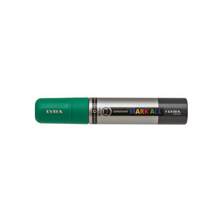 MARCADOR PERMANENTE MARK ALL VERDE ESMERALDA 15 MM LYRA GROOVE L6840063