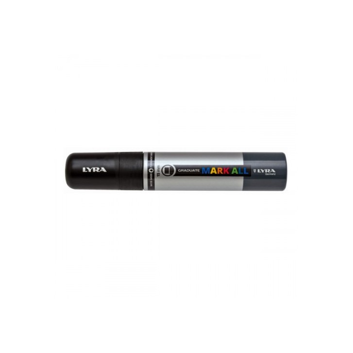 MARCADOR PERMANENTE MARK ALL NEGRO 15 MM LYRA GROOVE L6840099