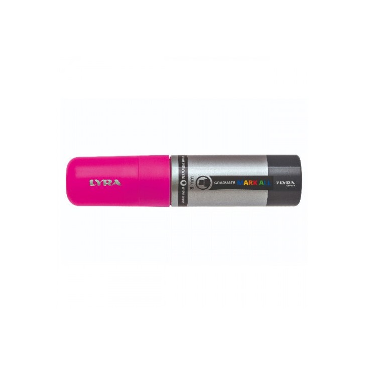 MARCADOR PERMANENTE MARK ALL ROSA NEÓN 8 MM LYRA GROOVE L6830328