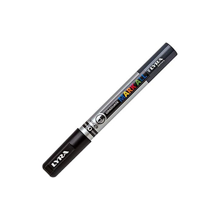 MARCADOR PERMANENTE MARK ALL NEGRO 0,7 MM LYRA GROOVE L6800099