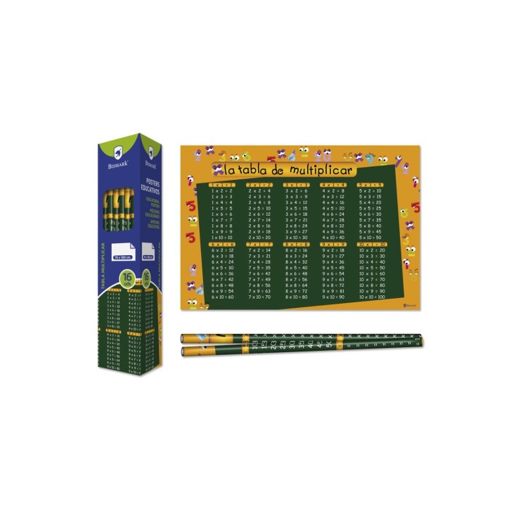Bismark Poster Tablas De Multiplicar 70 x 100 сm