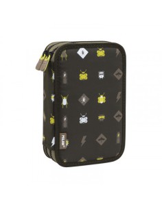 PLUMIER 2 PISOS CON CONTENIDO BE ATOMIC, NEGRO MILAN 081264BTM