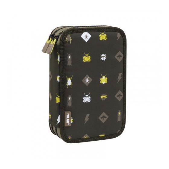 PLUMIER 2 PISOS CON CONTENIDO BE ATOMIC, NEGRO MILAN 081264BTM