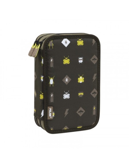 PLUMIER 2 PISOS CON CONTENIDO BE ATOMIC, NEGRO MILAN 081264BTM