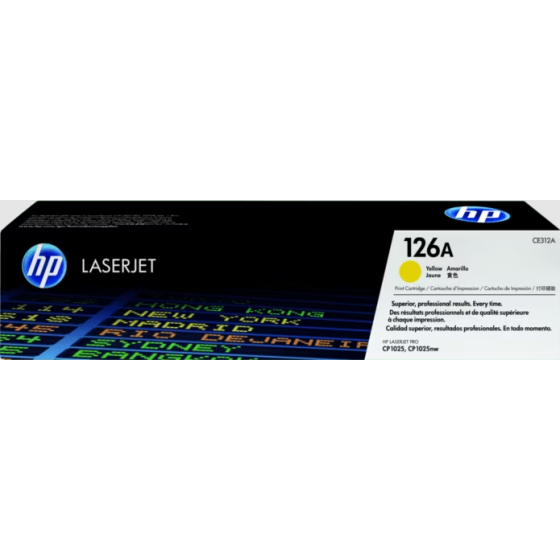 HP 126A CE312A TONER ORIGINAL HP. o