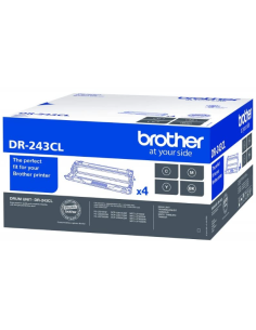 ORIGINAL Pack x4 Brother DR243CL Tambor de Imagen (Drum)