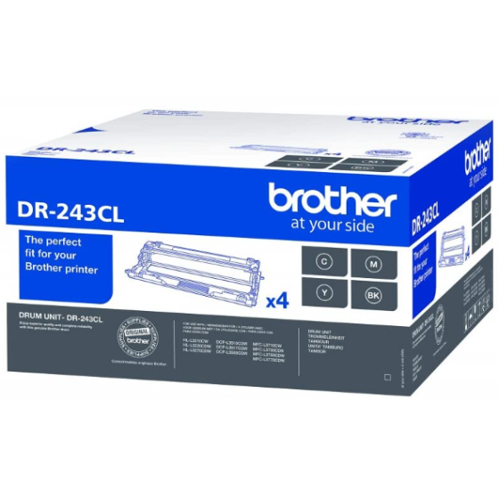 ORIGINAL Pack x4 Brother DR243CL Tambor de Imagen (Drum)